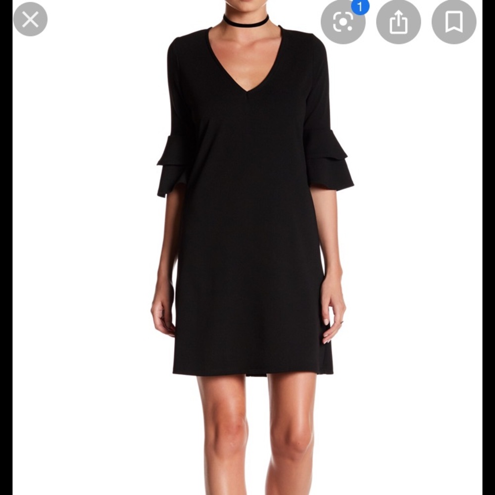 The Vanity Room ruffle sleeve dress